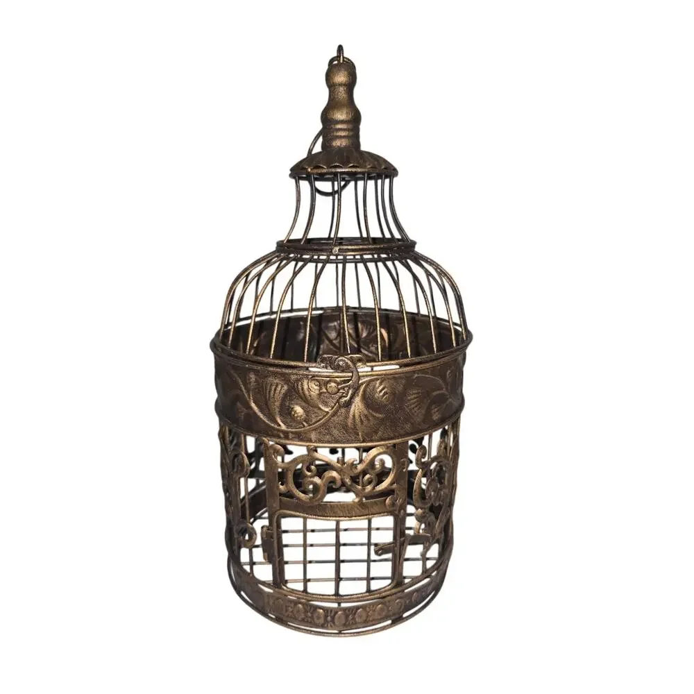 Decorative Bronze Birdcage Accent - Home Accents